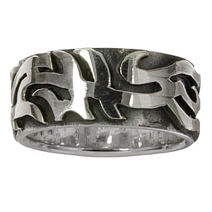 Silver ring Silver 925 Tribal_pattern