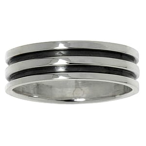 zilveren-ring Zilver 925 streep lijn ribbels