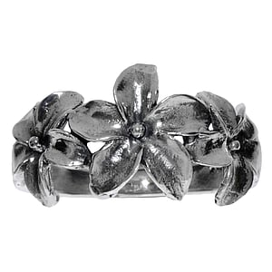 zilveren-ring Zilver 925 bloem
