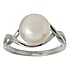 Silver ring with pearls Silver 925 Fresh water pearl Eternal Loop Eternity