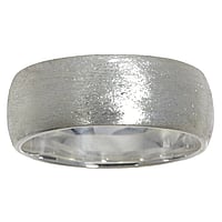 Silver ring Width:7mm. Simple. Rounded. Matt finish.