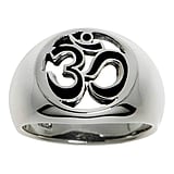 Silver ring Silver 925 Enamel Om Aum God