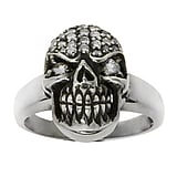 Silberring Silber 925 Zirkonia Totenkopf Schdel Knochen