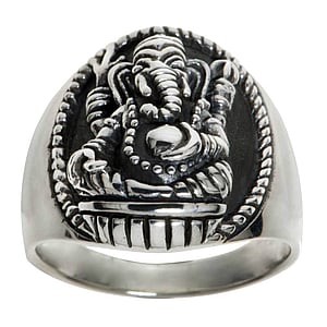 Silberring Silber 925 Ganesha Elefant