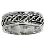 Bague en acier Argent 925 Dessin_tribal Motif_tribal ternel Dragonne Infini