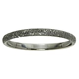 Silberring Silber 925 Diamanten Staub Schwarze Ruthenium Beschichtung