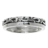 Bague en argent Argent 925 Feuille Motif_floral Dessin_tribal Motif_tribal