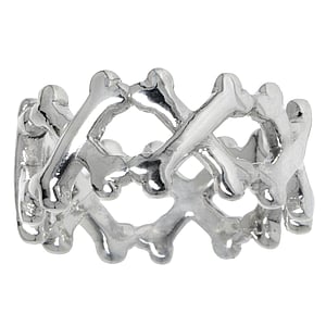 Anillo de plata Plata 925 Calavera Crneo Hueso