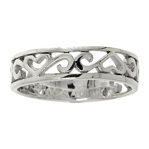 Silberring Silber 925 Herz Liebe Tribal_Zeichnung Tribal_Muster Love Liebe