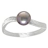Silver ring with pearls Silver 925 Fresh water pearl Wave