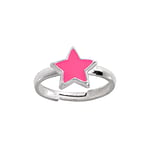 Kids ring out of Silver 925 with Enamel. Width:8,4mm. Bendable for adjustment and for wearing.  Star