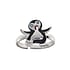 Kinder Ring Silber 925 Kristall Email Pinguin