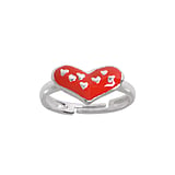 Anello bambini Argento 925 Smalto Cuore Amore