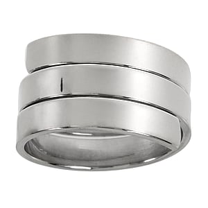 Silver ring Silver 925 Spiral Stripes Grooves Rills