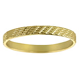 Silver ring Silver 925 Gold-plated Stripes Grooves Rills