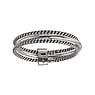 Silver ring Silver 925 Stripes Grooves Rills Spiral