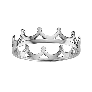 zilveren-ring Zilver 925 kroon