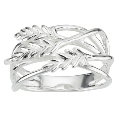 Bague Large En Argent 925 Motif Spirale – Taille Réglable, Neuf Avec étiquettes, Cadeau Idéal