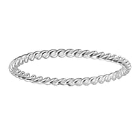 Bague en argent Largeur:1,5mm. brillant.  ternel Dragonne Infini Interminable ternit Tress Nou 8 Spirale Bandes Rayures Zbrure Rainure Rainurage Lignes