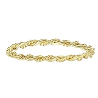 Silver ring with Gold-plated. Width:1,8mm. Shiny.  Eternal Loop Eternity Everlasting Braided Intertwined 8