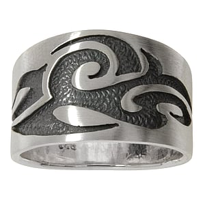 Silver ring Silver 925 Tribal_pattern