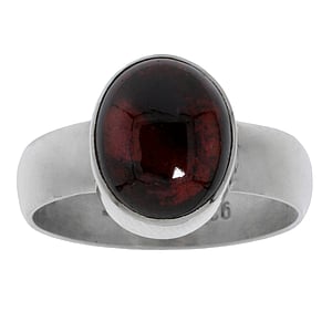 Silver ring with stones Silver 925 Garnet