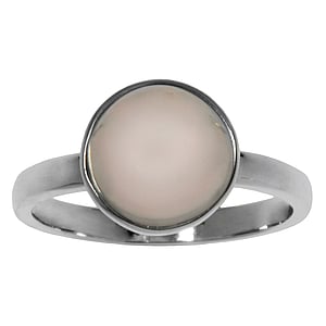 Silver ring with stones Silver 925 Rose quartz