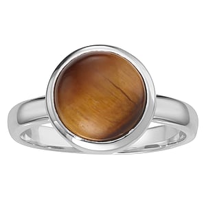 Silver ring with stones Silver 925 Tigers eye