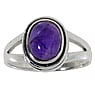 Silver ring with stones Silver 925 Amethyst