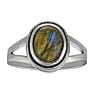 Silver ring with stones Silver 925 Labradorite