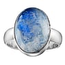 Silver ring with stones Silver 925 Blue moonstone