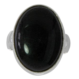 Anello con pietra Argento 925 Onice nero