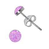 Silver ear studs Silver 925 Epoxy