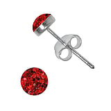 Silver ear studs Silver 925 Epoxy