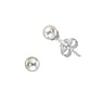 Silver ear studs Silver 925 Synthetic Pearls