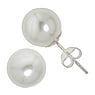 Silver ear studs Silver 925 Synthetic Pearls