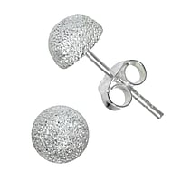 Silver ear studs