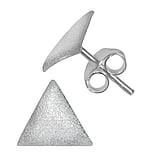 Silver ear studs Silver 925 Triangle