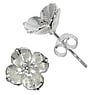 Pendientes de plata Plata 925 Cristal Flor