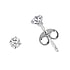 Silver stud earrings with zirkonia Silver 925 zirconia