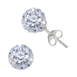 Silver ear studs Silver 925 Crystal