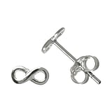 Silver ear studs Silver 925 Eternal Loop Eternity