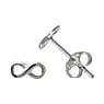 Silver ear studs Silver 925 Eternal Loop Eternity