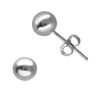 Ear studs out of Silver 925 with Black Ruthenium plating. Weight:0,36g. Shiny.