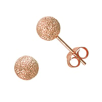 Silver ear studs with Gold-plated.