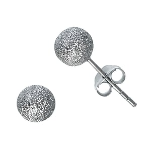 Silver ear studs Silver 925 Black Ruthenium plating