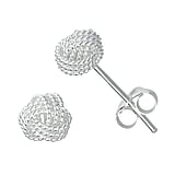 Silver ear studs Silver 925 Eternal Loop Eternity