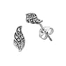 Silver ear studs Silver 925 zirconia Wings