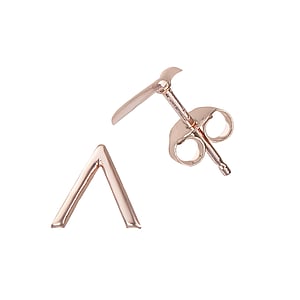 Silver ear studs Silver 925 Gold-plated