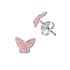 Kids earring Silver 925 Epoxy Butterfly